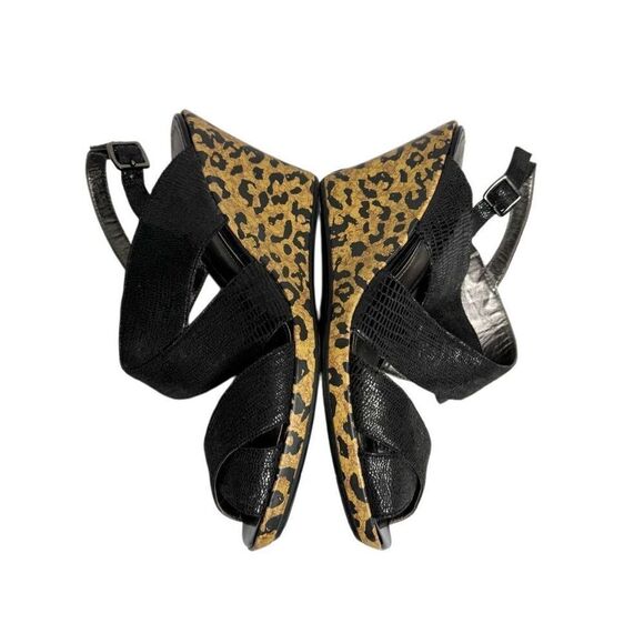 Kenneth Cole Reaction black knock loud wedge sandals size 7 - Picture 7 of 10